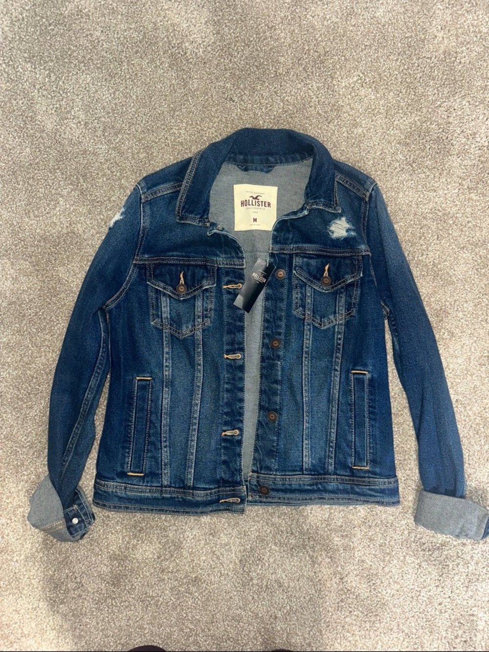 Hollister Distressed Denim Jacket